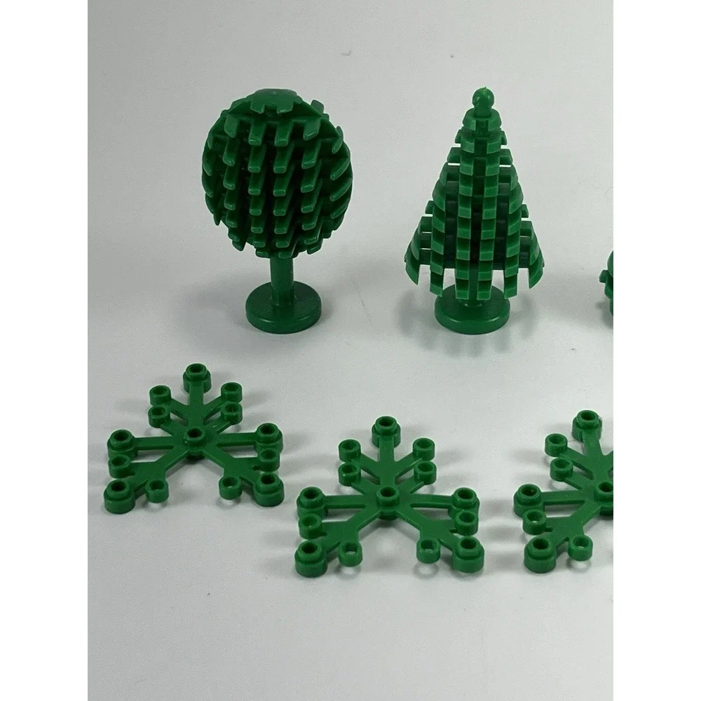 Vintage Lego Green Trees Leaves Pines Town City‎ Round Triangle Replacements
